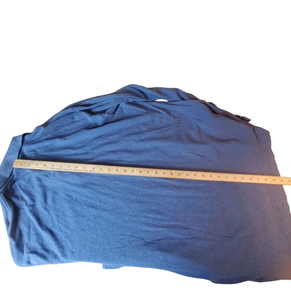 Polo by Ralph Lauren Men's 2XLT Blue Polo Shirt. Long Sleeve. #0156 - Picture 9 of 10